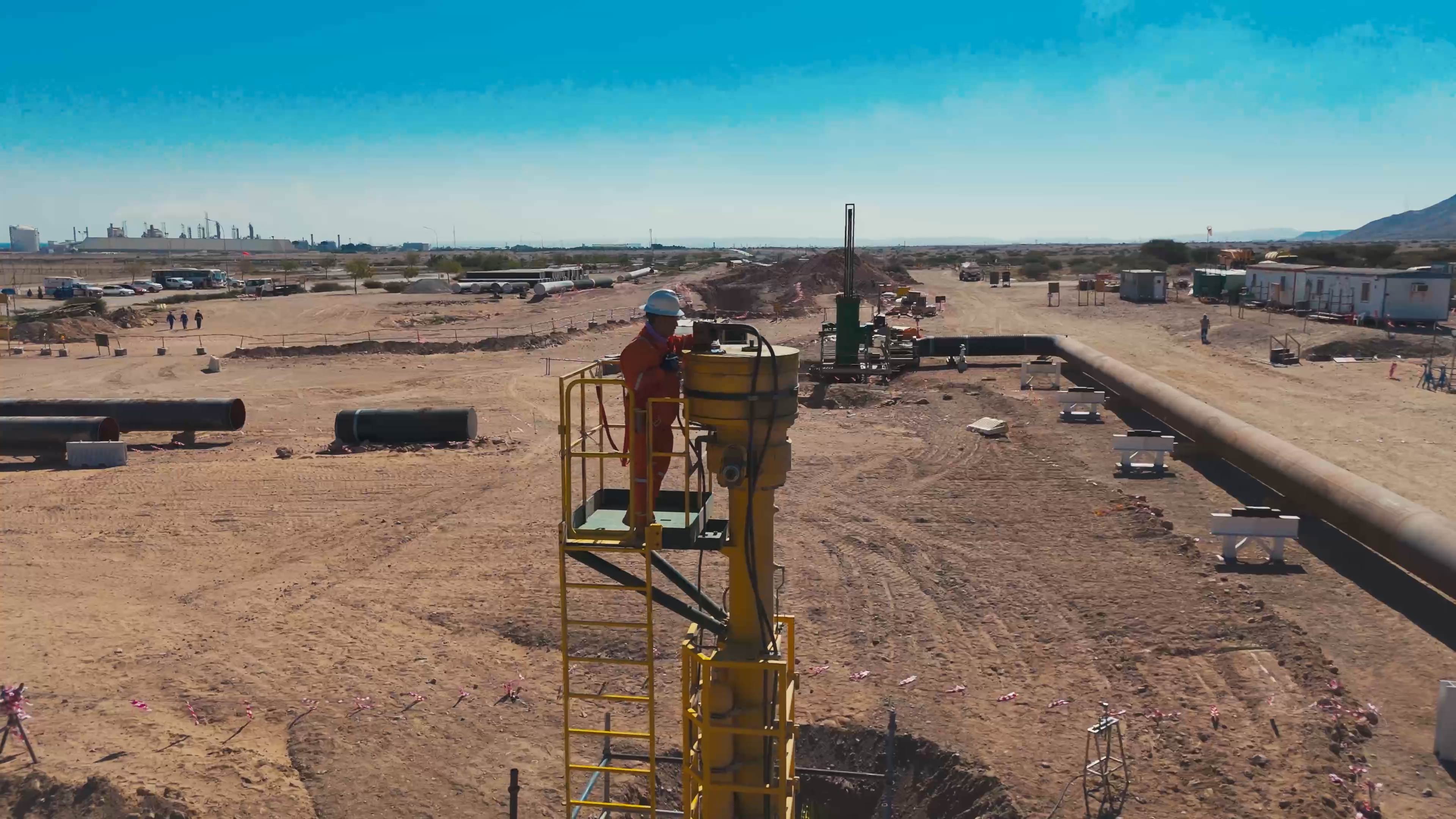 48in Hot Tapping, Oman, OQGN Drone