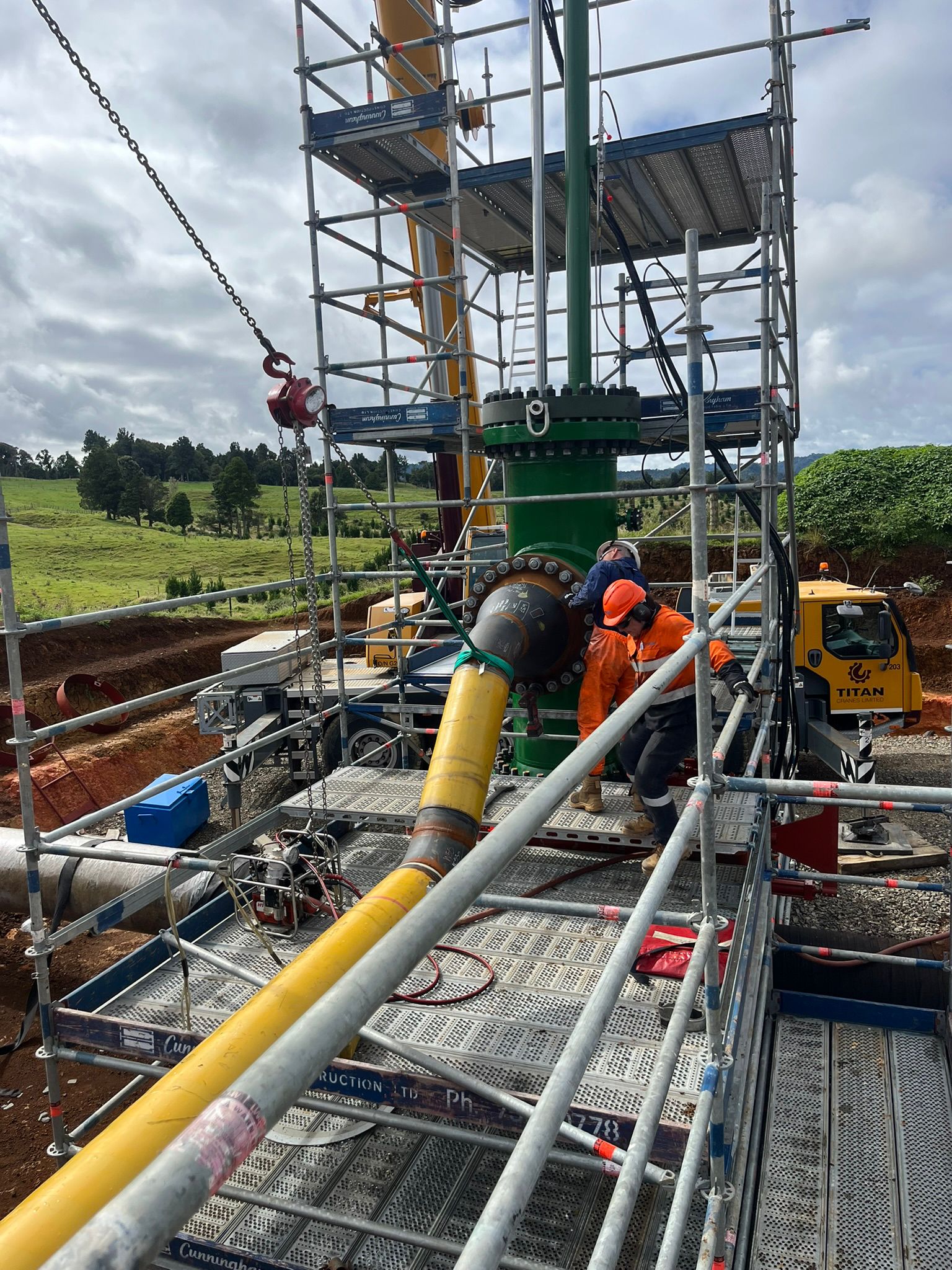 1. Temporary bypass installed to BISEP launcher