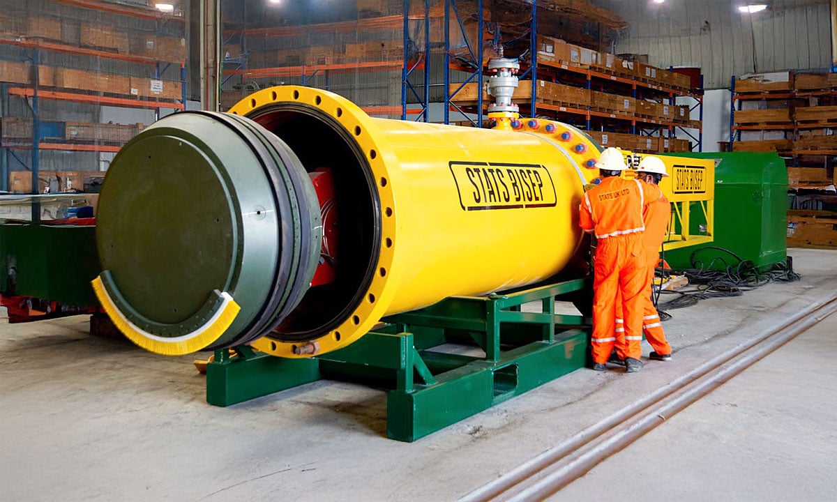 STATS Engineers working on 56in Subsea BISEP equipment