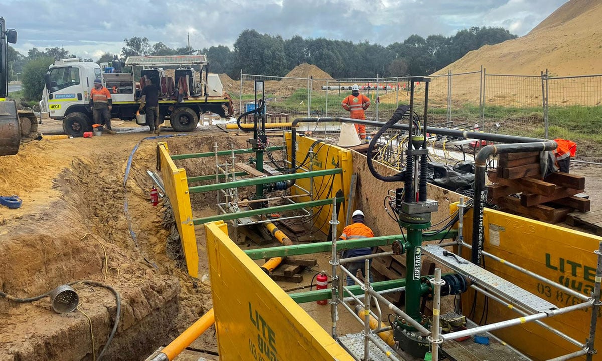 6in BISEP DS Quad work on location in Perth Australia