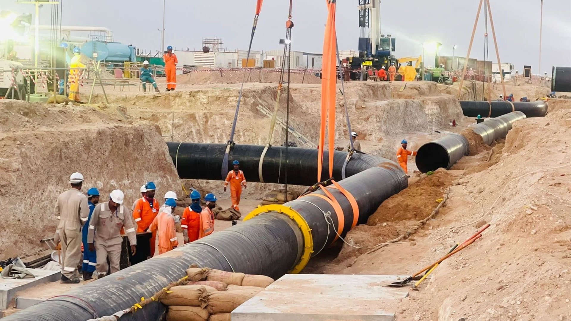 Launcher Tie In on location in Oman