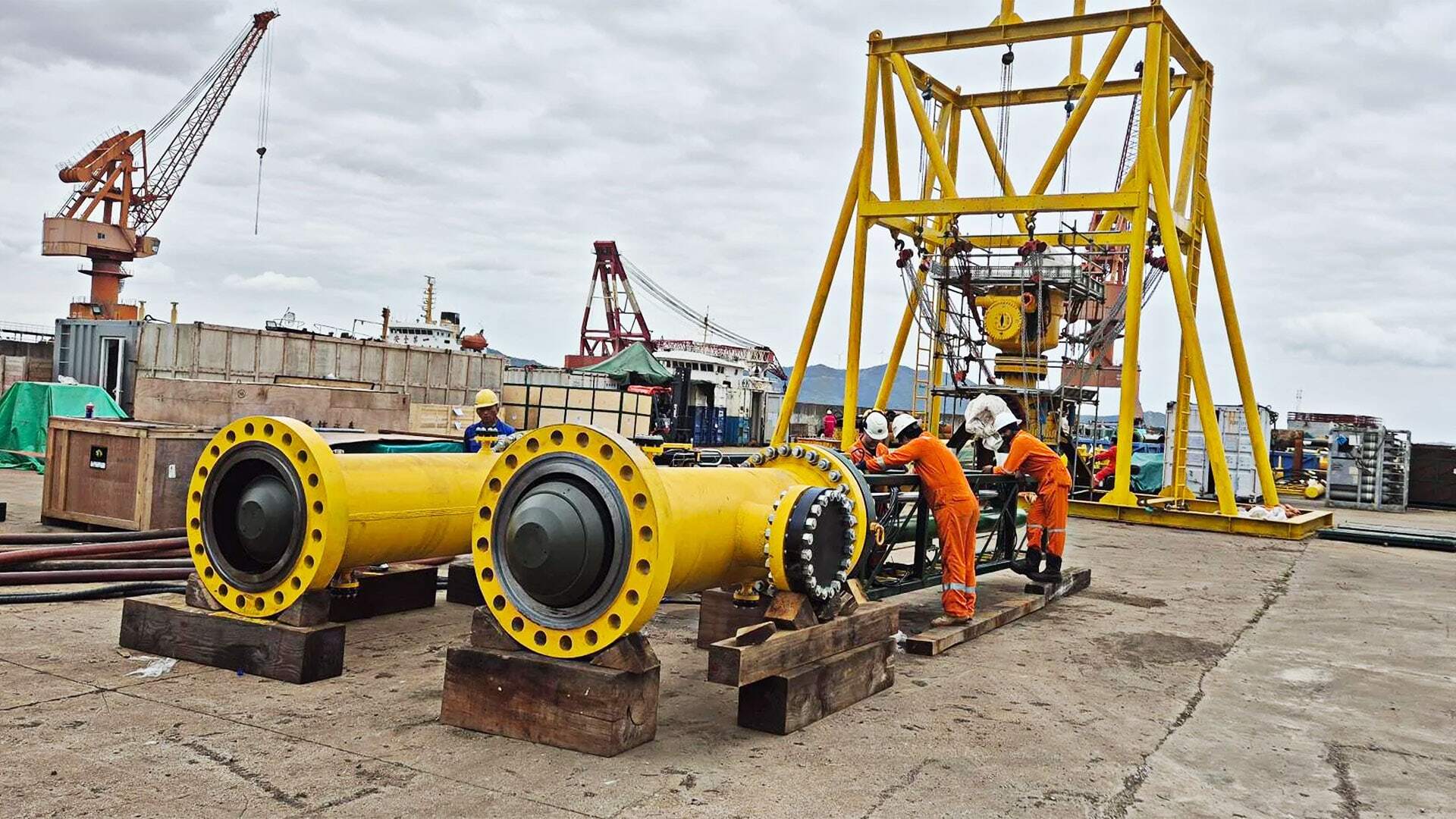 28in Subsea BISEPs awaiting deployment