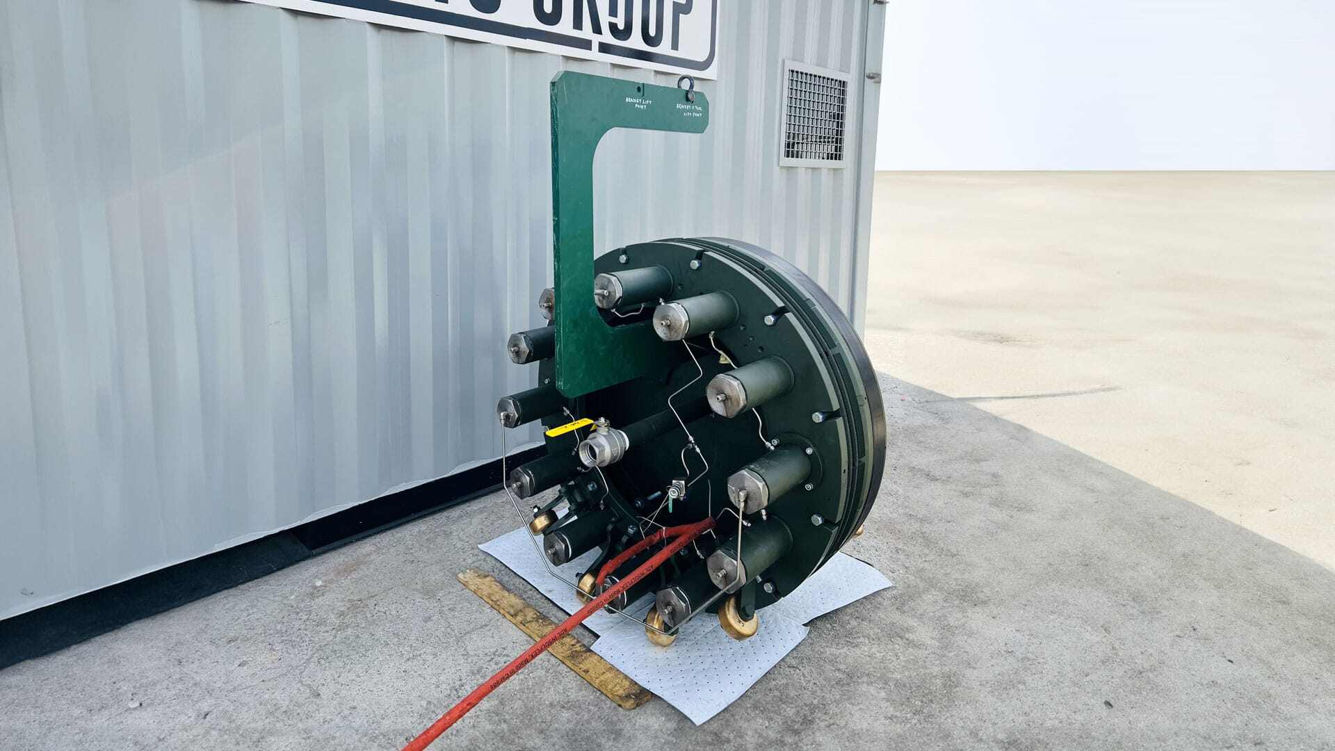 46in SureSafe Plug outside the warehouse