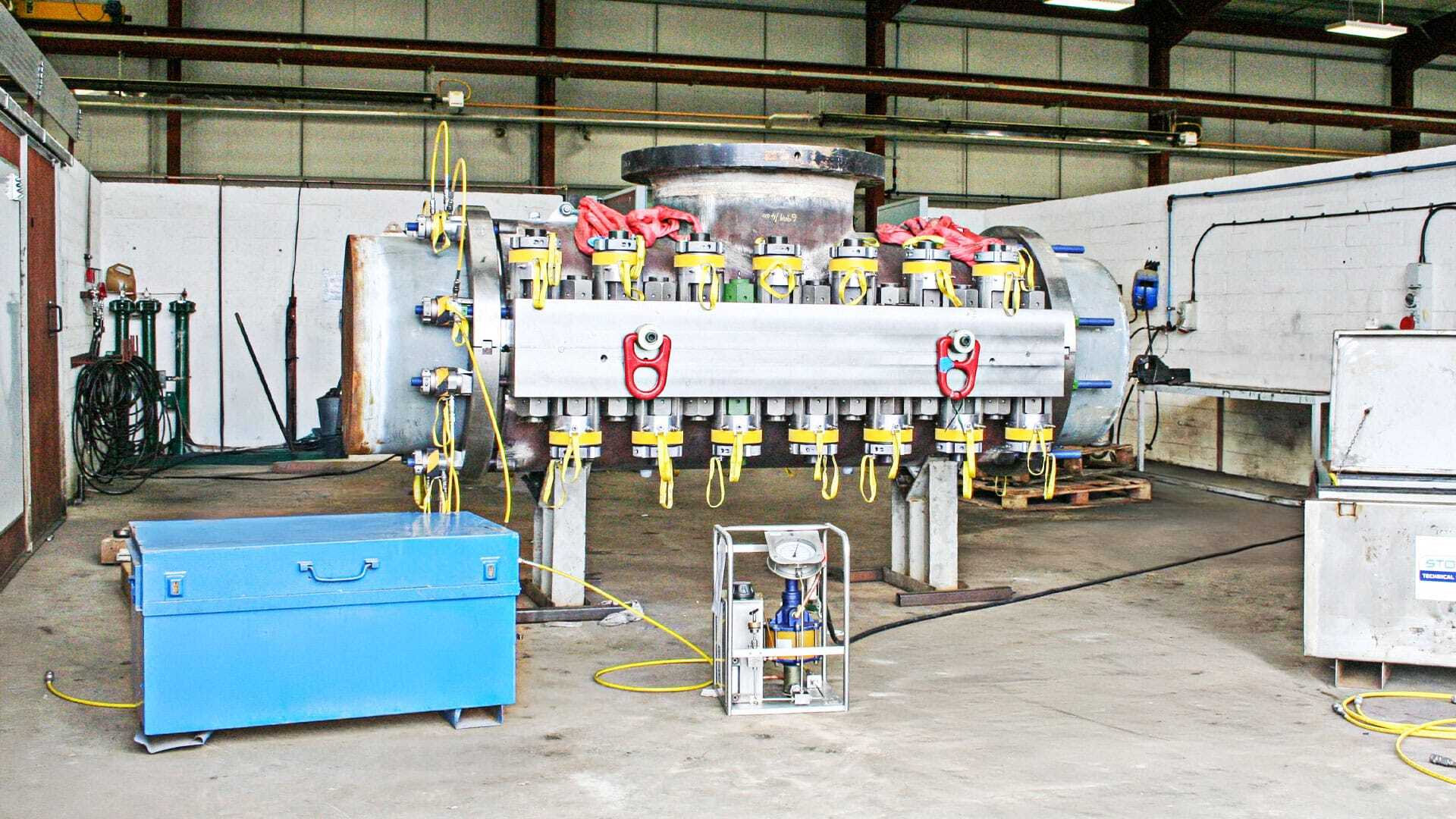 Hot Tap Clamp in the warehouse