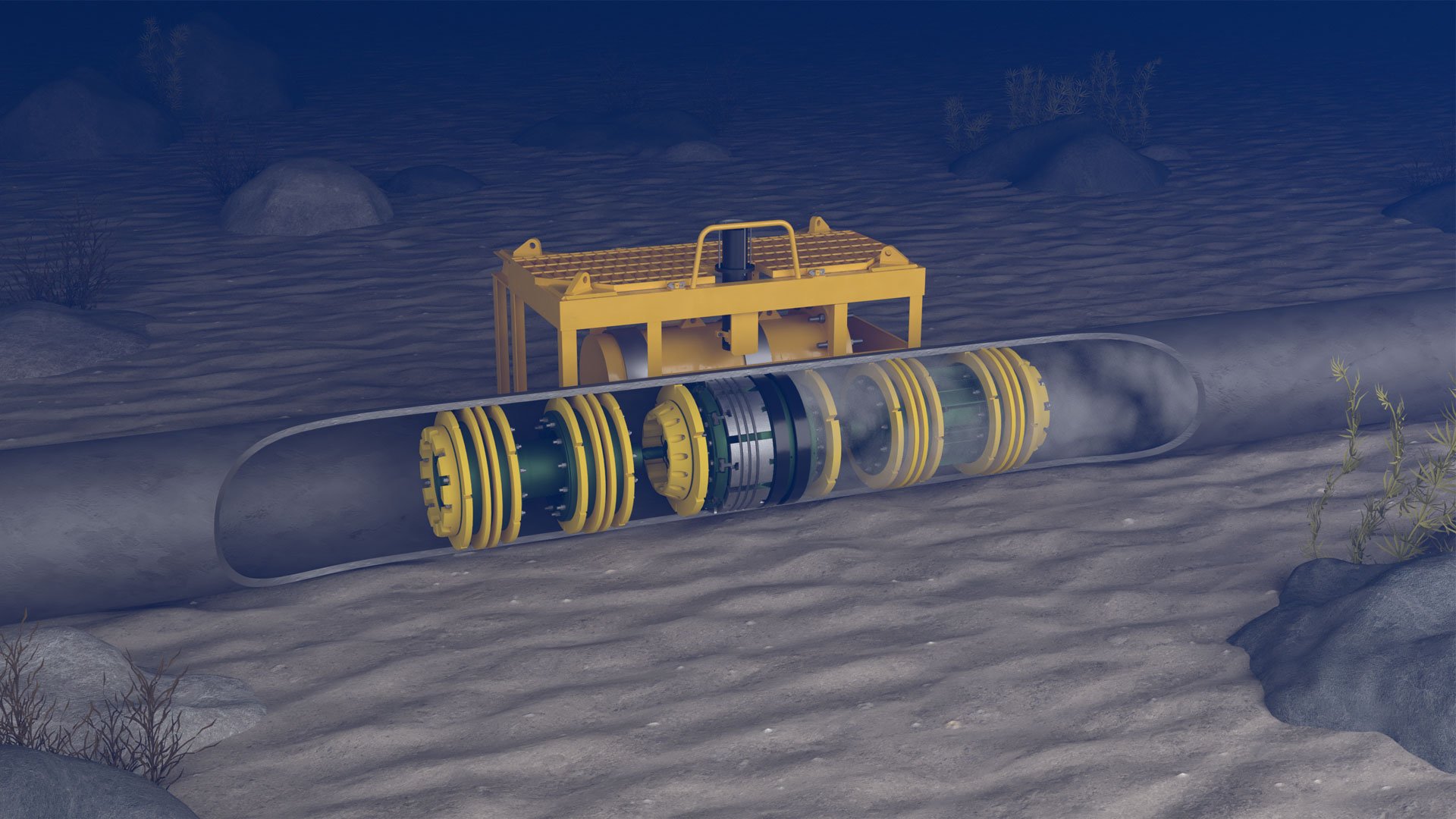 Subsea Remote Tecno Plug 3D render