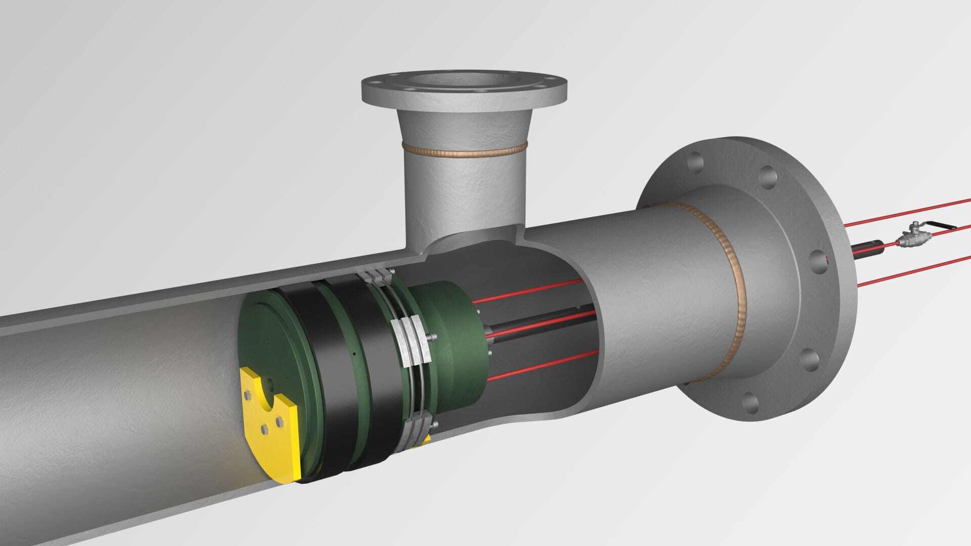 Animation of SureSafe Dual Seal Hydraulic deployment