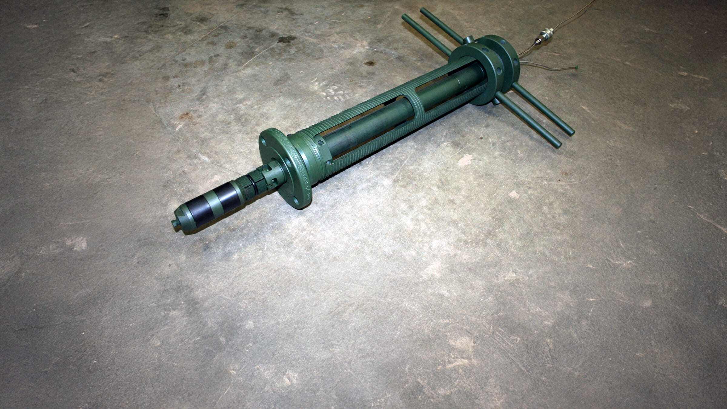 2in Bi-Stop tool on the floor of the workshop