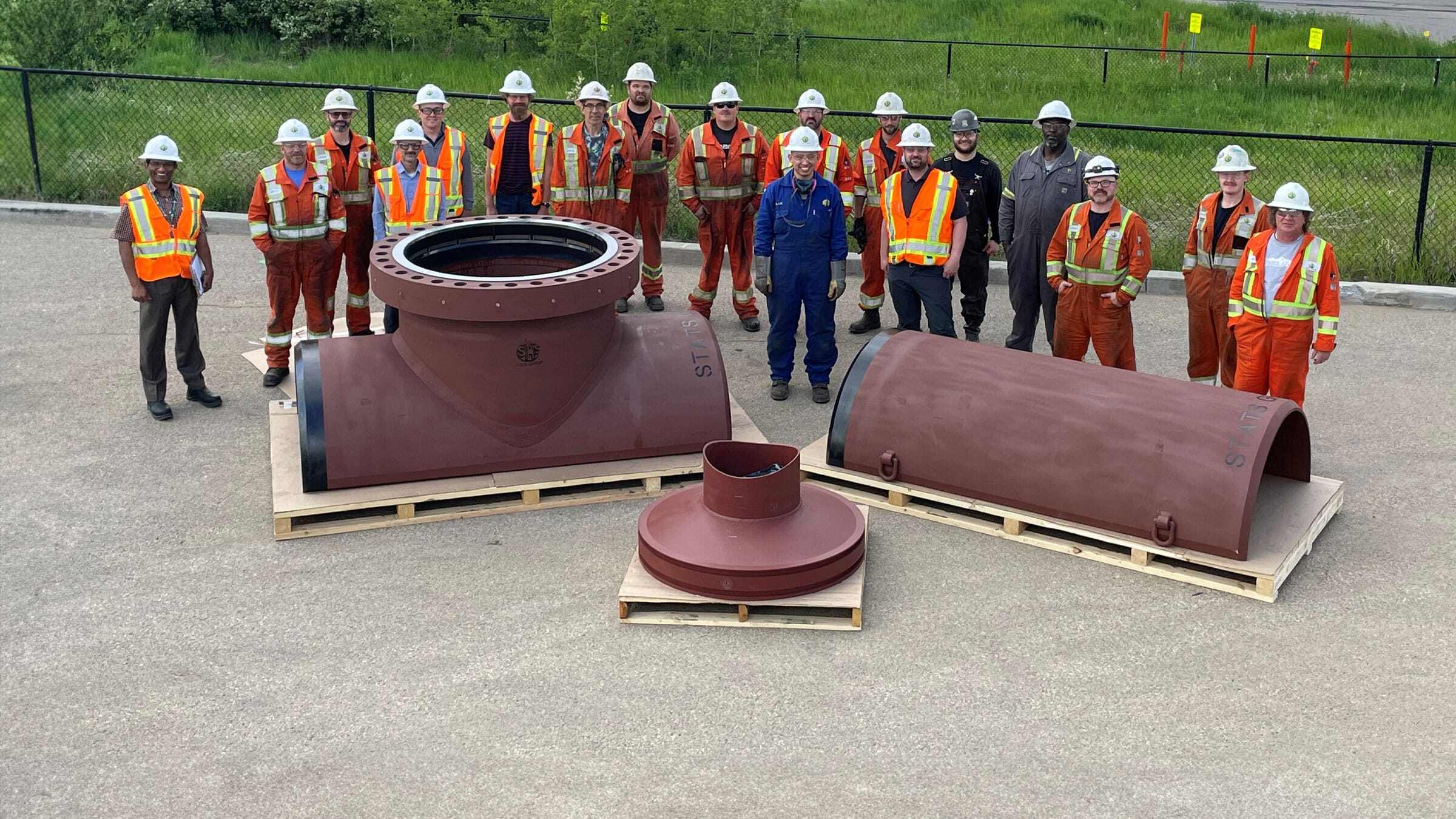 48in Split tee fitting & completion plug, Edmonton