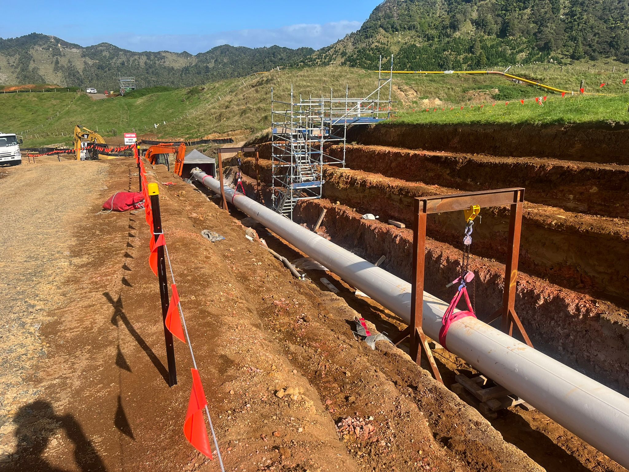 3. BISEP in the distance with temporary bypass around new pipeline