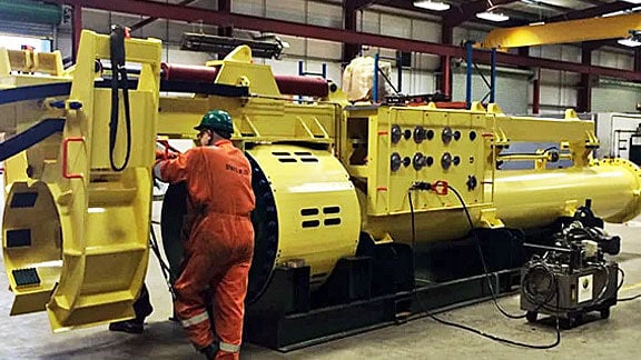 Flangeless Subsea Launcher in the workshop