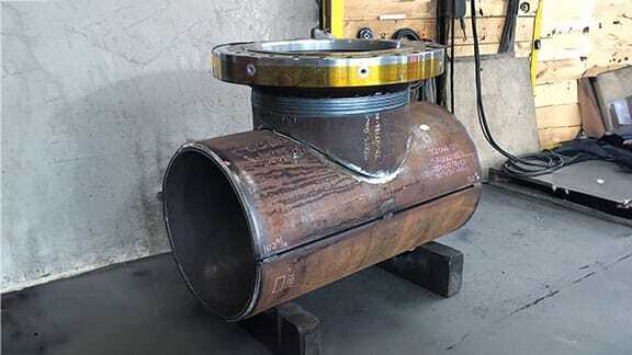 Transmission fittings pipe in warehouse