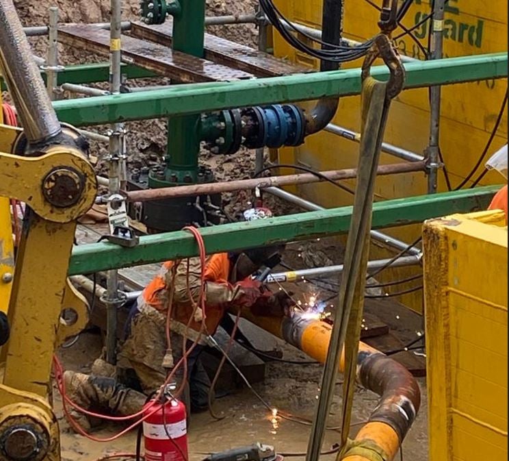 6in BISEP, Pipeline tie-in, Australia
