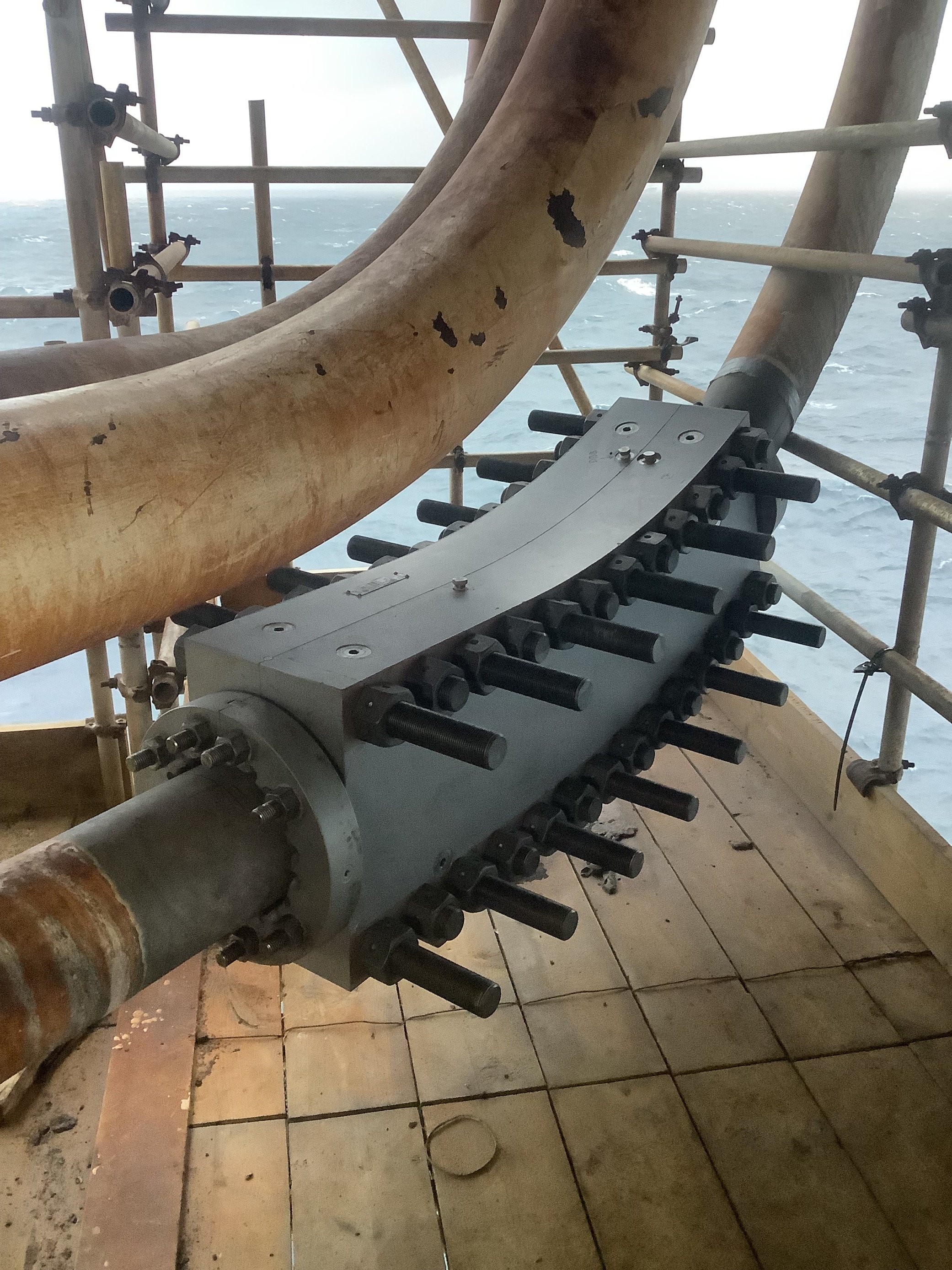 8in Structural Repair Clamp, Super Duplex, 222 bar, Shell, Nelson Platform, UKCS 