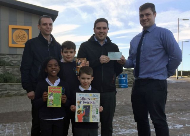 Cheque Presentation at Midmill Primary School