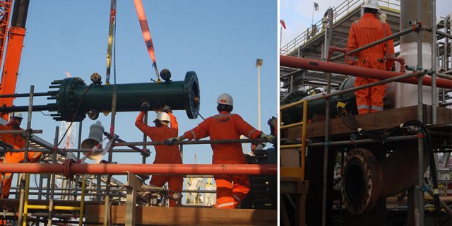18in Bisep installation