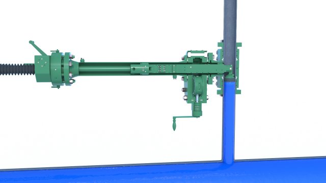 Mechanical Hot Tap Clamp, Valve and BISEP Installed