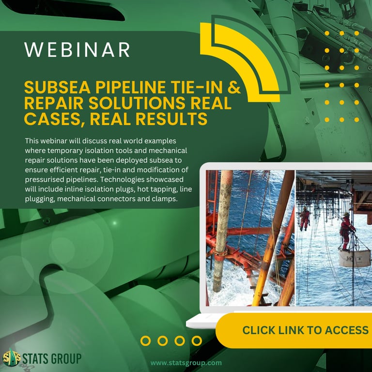 Subsea Pipeline Tie-In & Repair Solutions Real Cases, Real Results