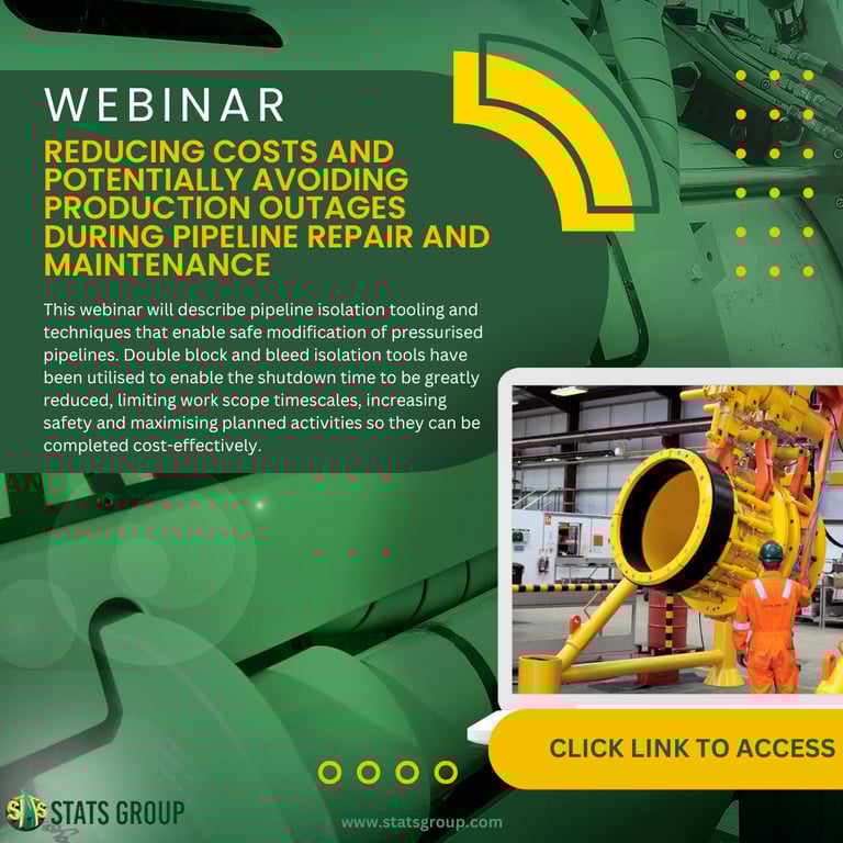 Reducing costs and potentially avoiding production outages during pipeline repair and maintenance