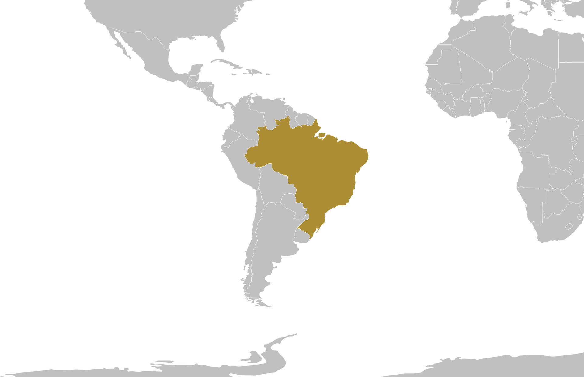 Brazil location on a map