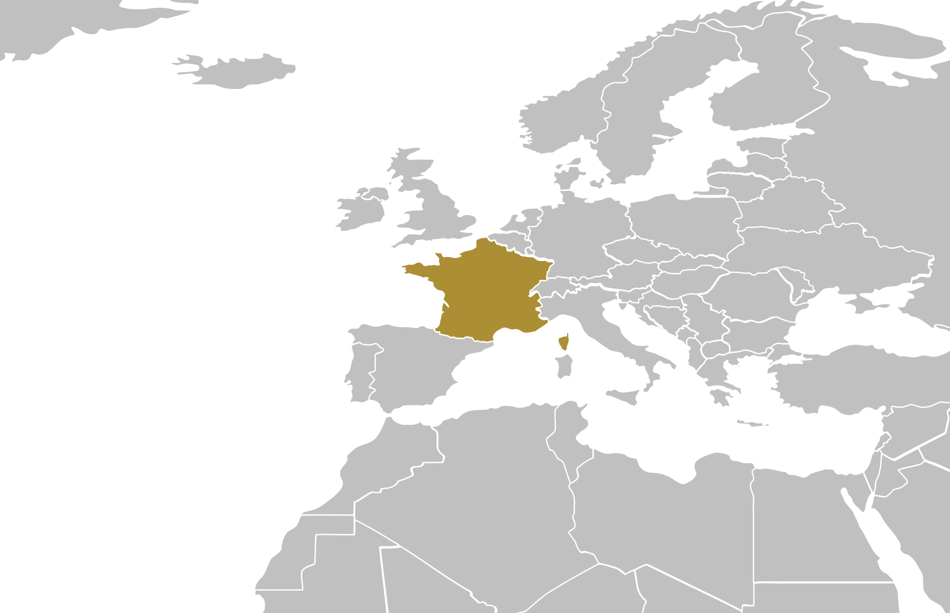 France France location on a map