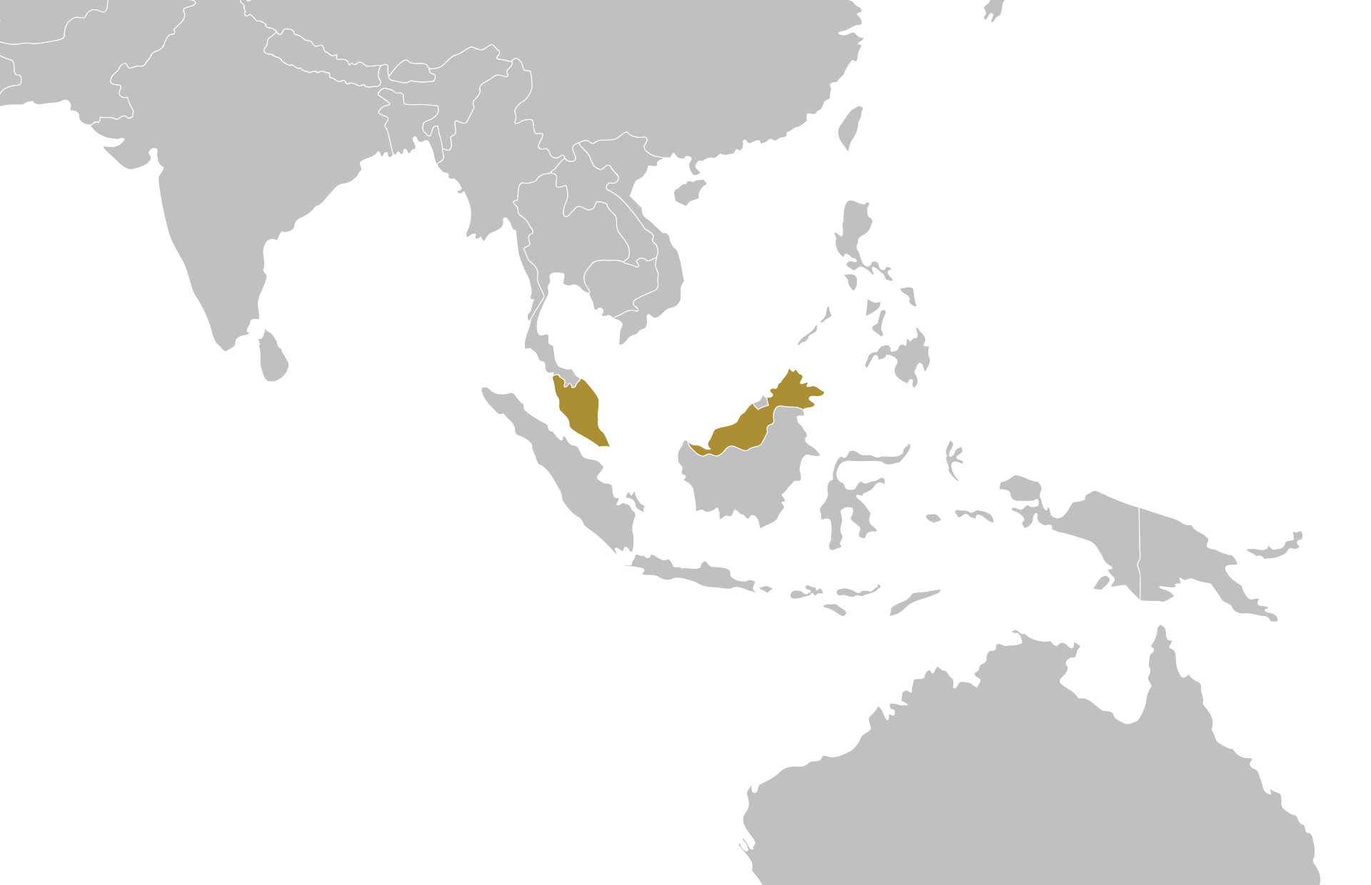 Malaysia Malaysia location on a map