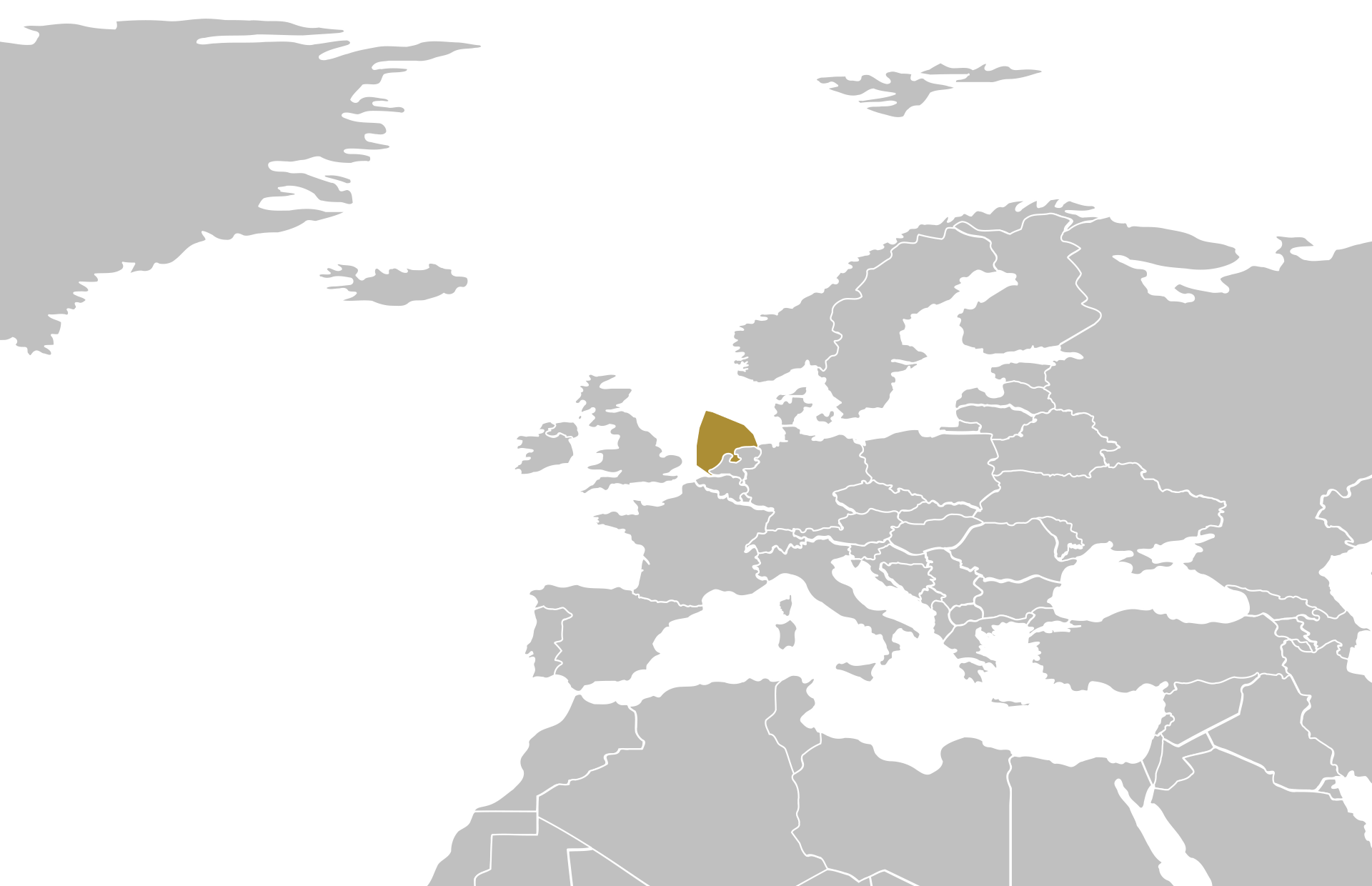 North Sea - Netherlands location on a map