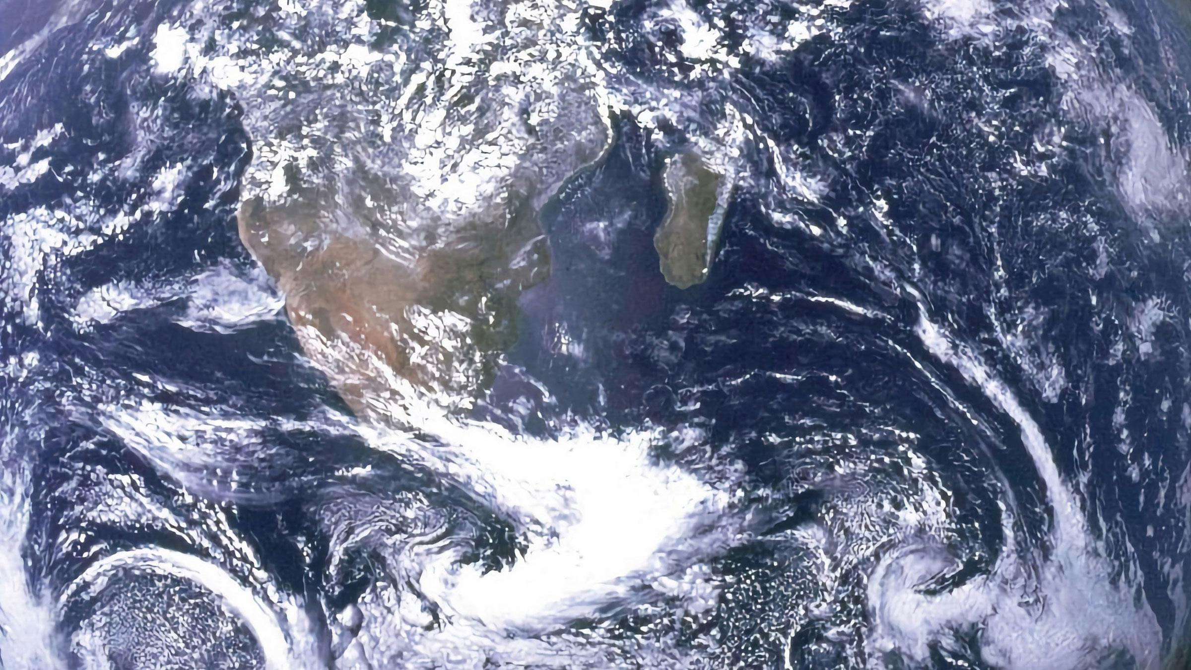 World map from space