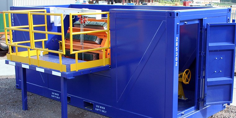 Internal Lifting Tool in Transportation Container